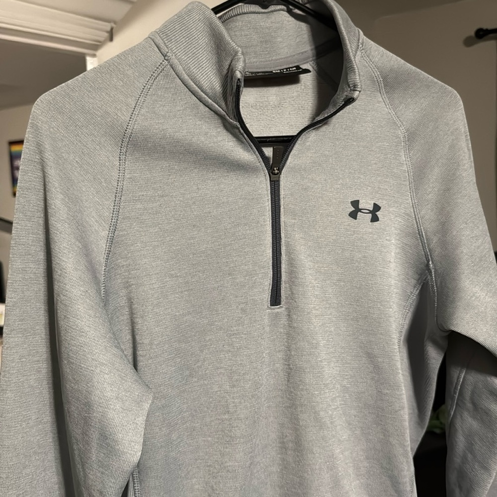 Under Armour Silver/Gray Quarter Zip